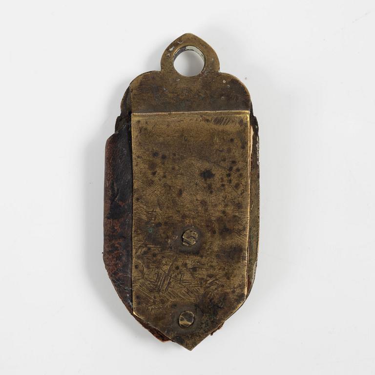 A pair of Baroque gilt brass mounts by C. C. Hartwig (caster active in Stockholm 1702-20).