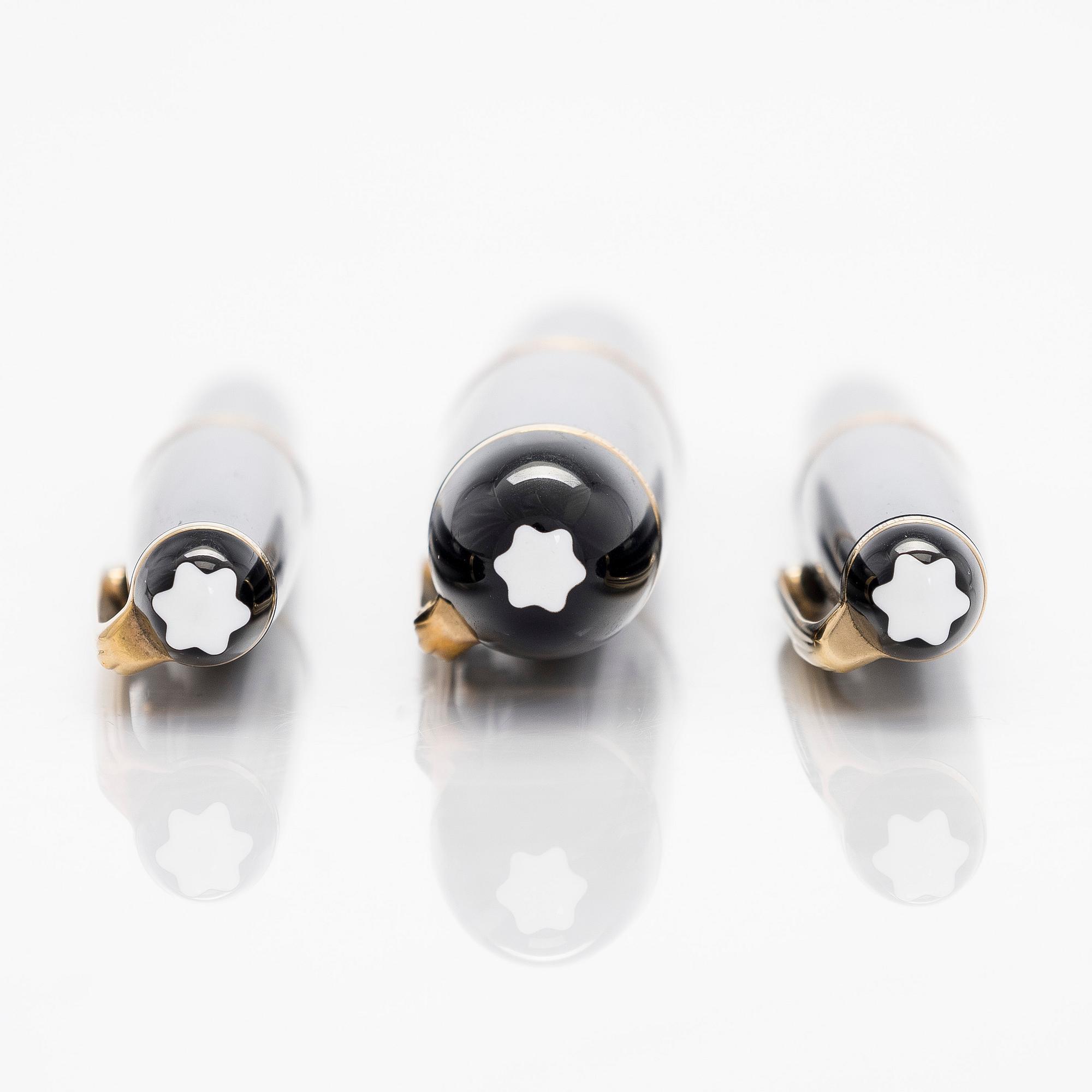 Montblanc, pennor, 3 st, "Meisterstück".