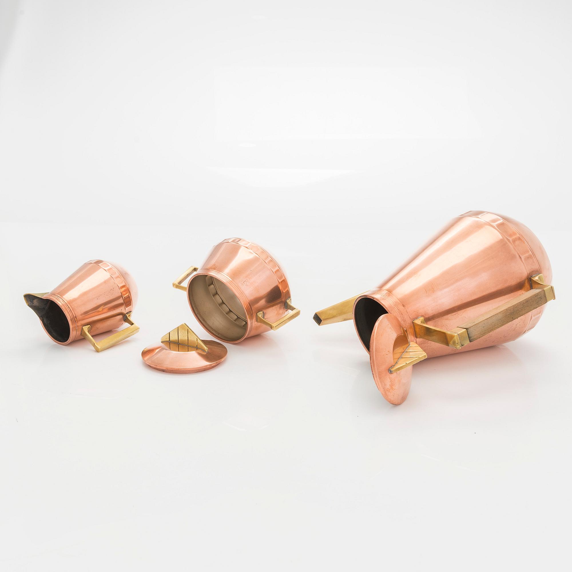 An early 20th century  4-piece coffee set.