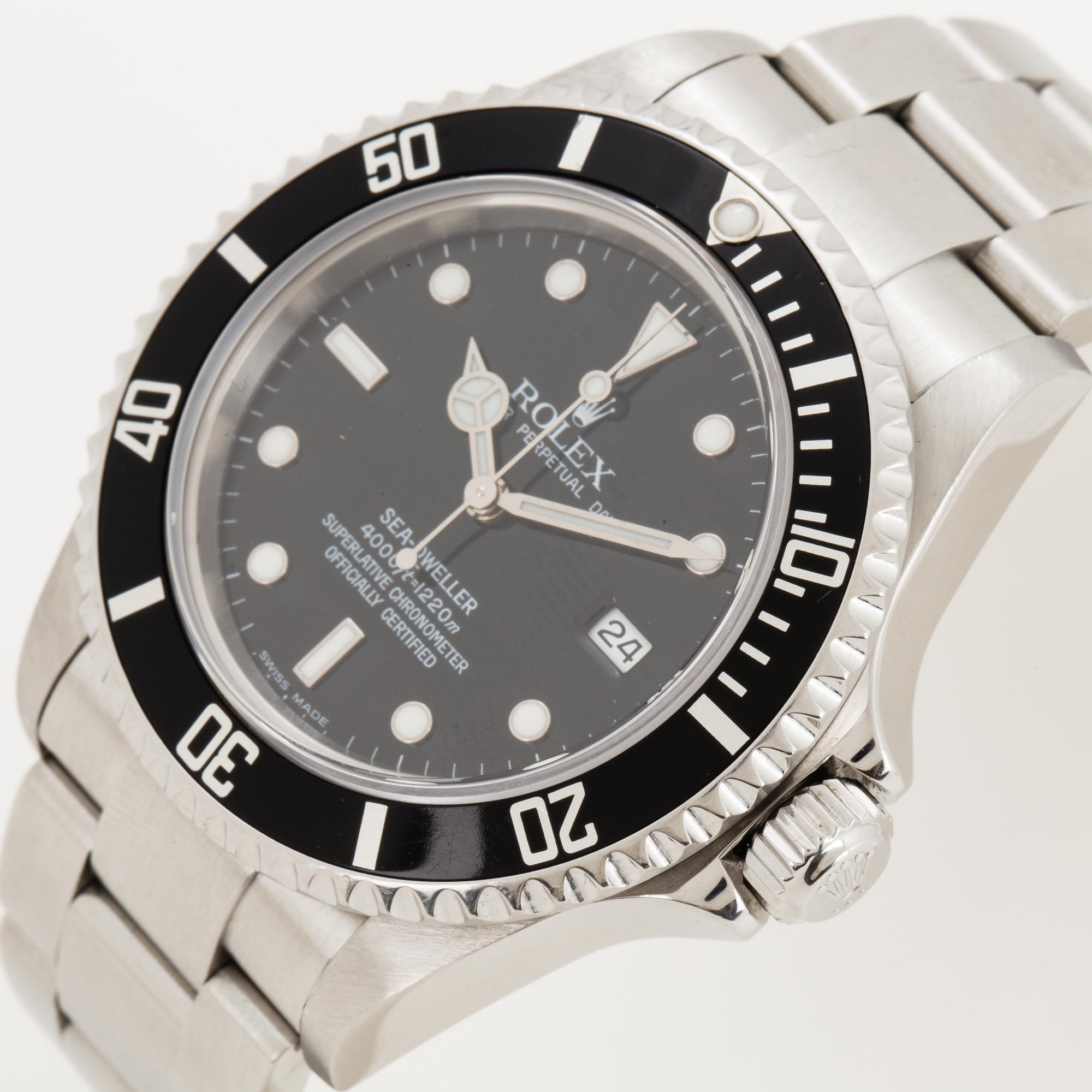 Rolex, Oyster Perpetual Date, Sea-Dweller, (Swiss Made), Chronometer, wristwatch, 40 mm.