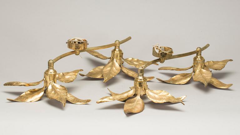 VÄGGLAMPOR, ett par, 1900-talets andra hälft.