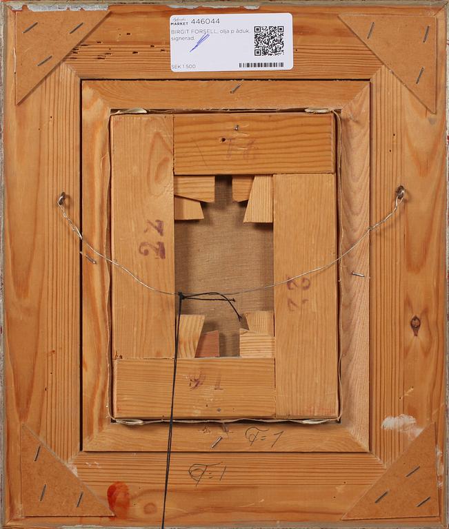 BIRGIT FORSELL, olja på duk, sign.