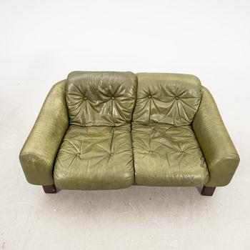 Two sofas, leather, 1970s.