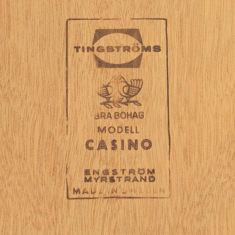 Sven Engström & Gunnar Myrstrand, small sideboard, "Casino", Bra Bohag, Tingströms, Sweden, 1960s.