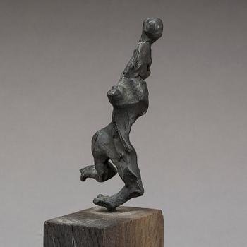 CLAES HAKE, brons skulptur, signerad.