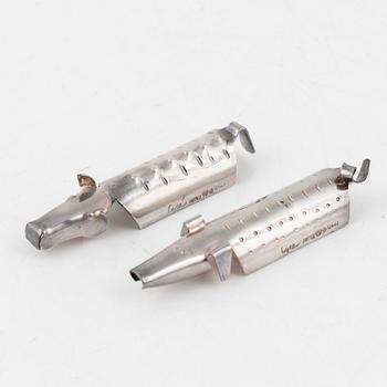 Gunnar Cyrén, smörknivsställ, 6 st silver, CG Hallberg, Stockholm, 1956.