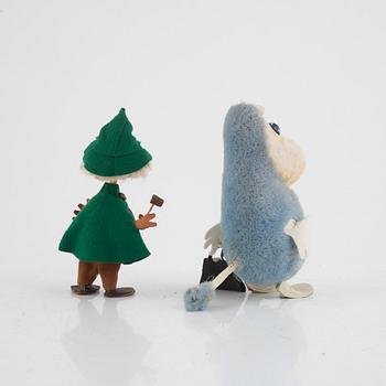Atelier Fauni, Muminfigurer, 2 st, Atelier Fauni, Finland, 1950/60-tal.