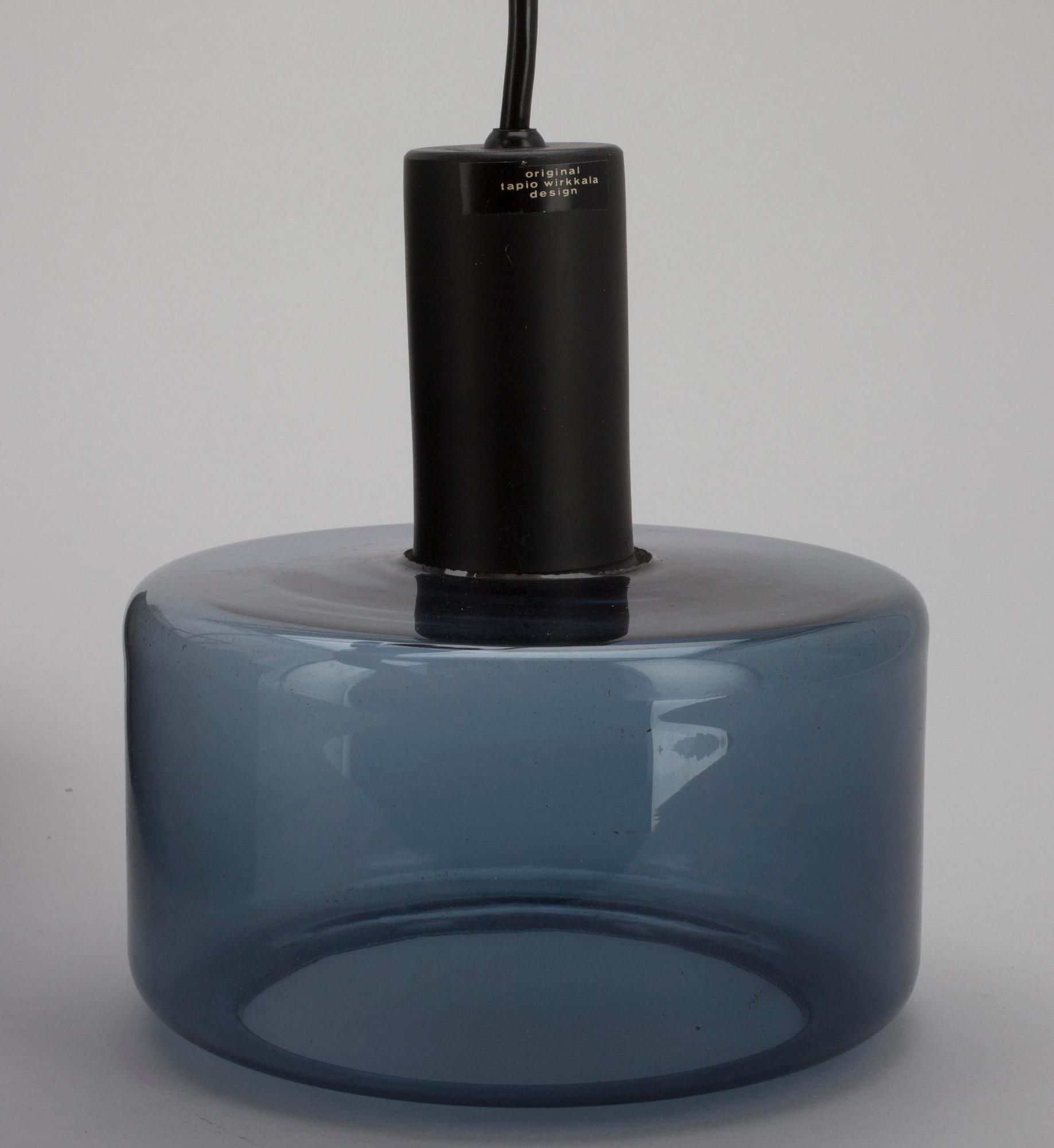 TAKLAMPA, tre glaskupor, Tapio Wirkkala, Idman.