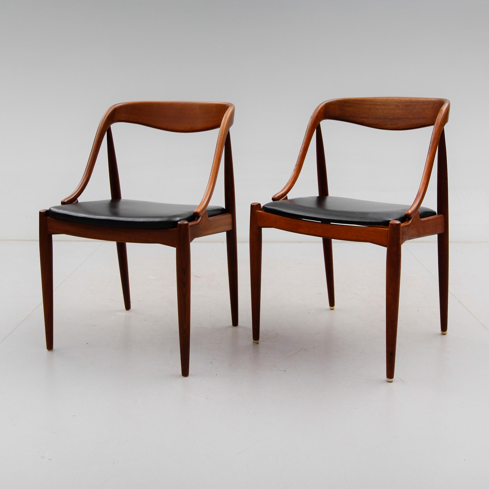 STOLAR, 1 par, design Johannes Andersen, Uldum Möbelfabrik, Danmark 1960-tal.