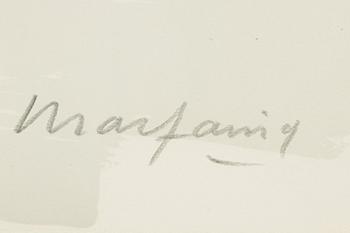 André Marfaing, färglitografi, signerad 23/100.