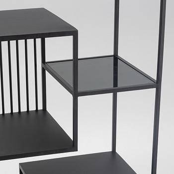 Birgitte Rømer, a 'Denver' steel bookcase from Muubs.