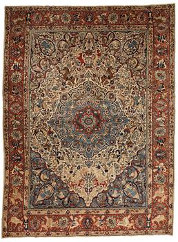 347. MATTO, semi-antique Tabriz figural, ca 400 x 298,5 cm.