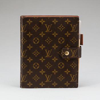 AGENDA, "Large ring agenda cover", Louis Vuitton.