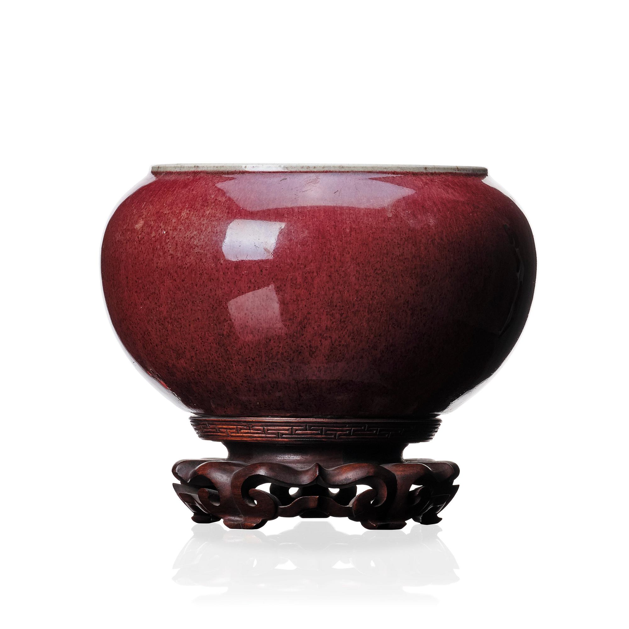 A sang de boef glazed censer, Qing dynasty, 19th Century.