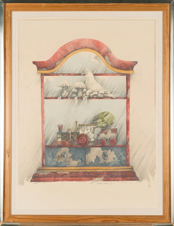 Raimo Kanerva, watercolour, signed and dated-79.