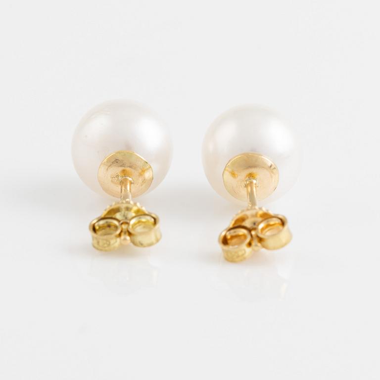 Örhängen med odlade South sea pärlor.