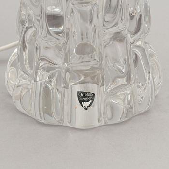 Carl Fagerlund, a matched pair of glass table lights, Orrefors.