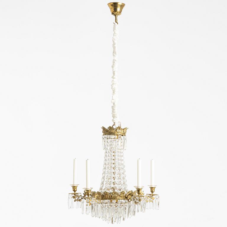 Chandelier, Oscarian style, 20th century.