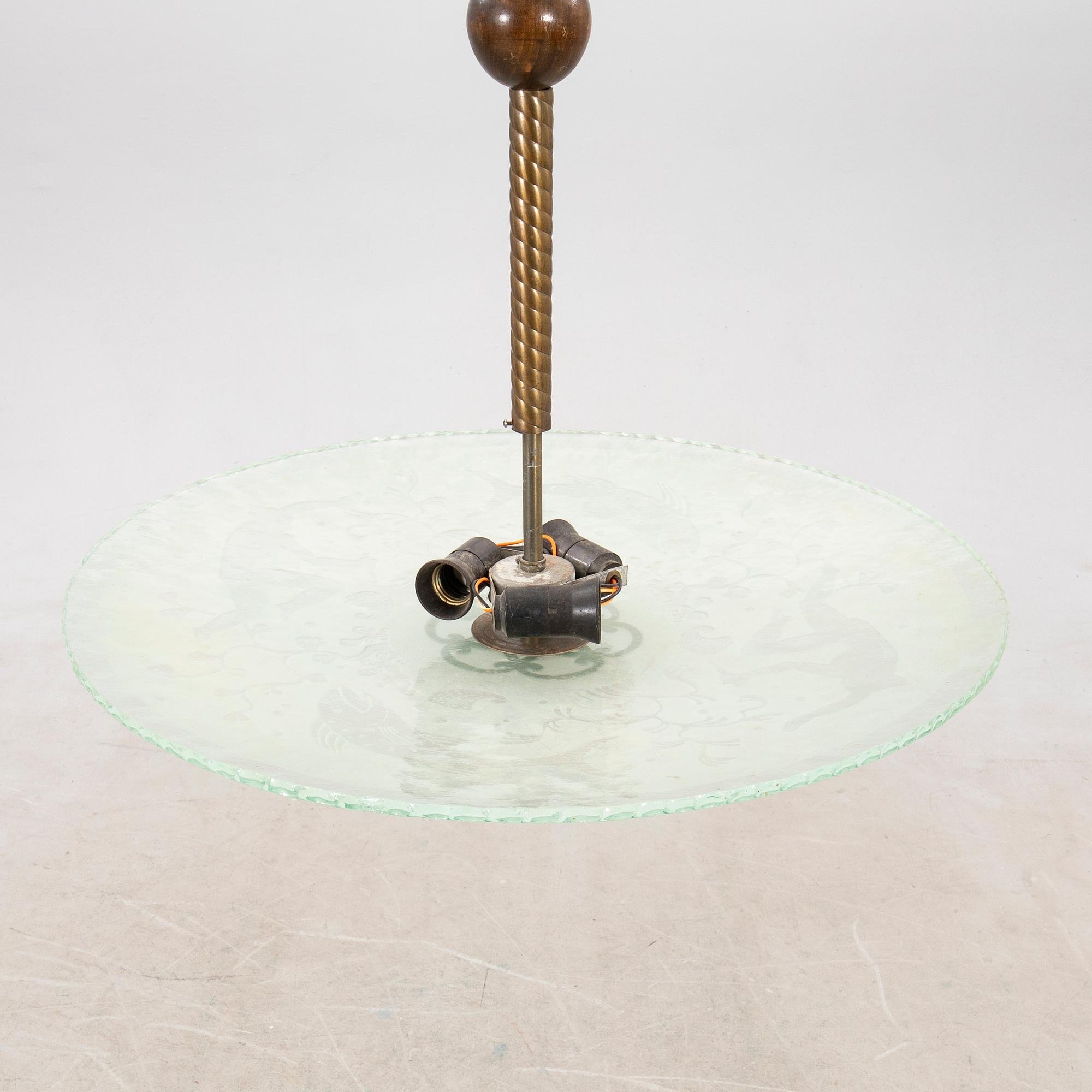 Ceiling lamp 1940s.