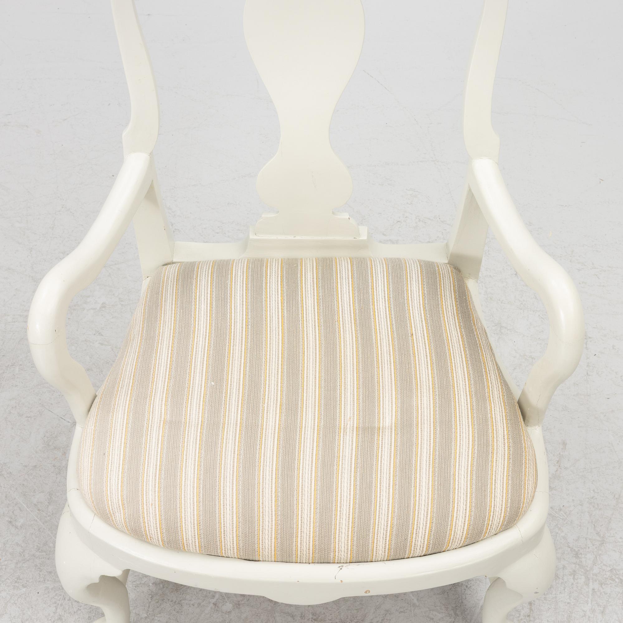 Armchairs, a pair, late Baroque, 18th century.