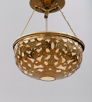 TAKLAMPA, omkring år 1900. Höjd ca 60 cm.