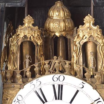 A rococo table clock 18th century.