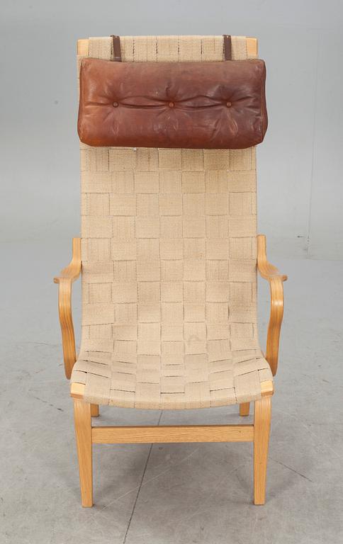 FÅTÖLJ, "Eva hög", Bruno Mathsson.