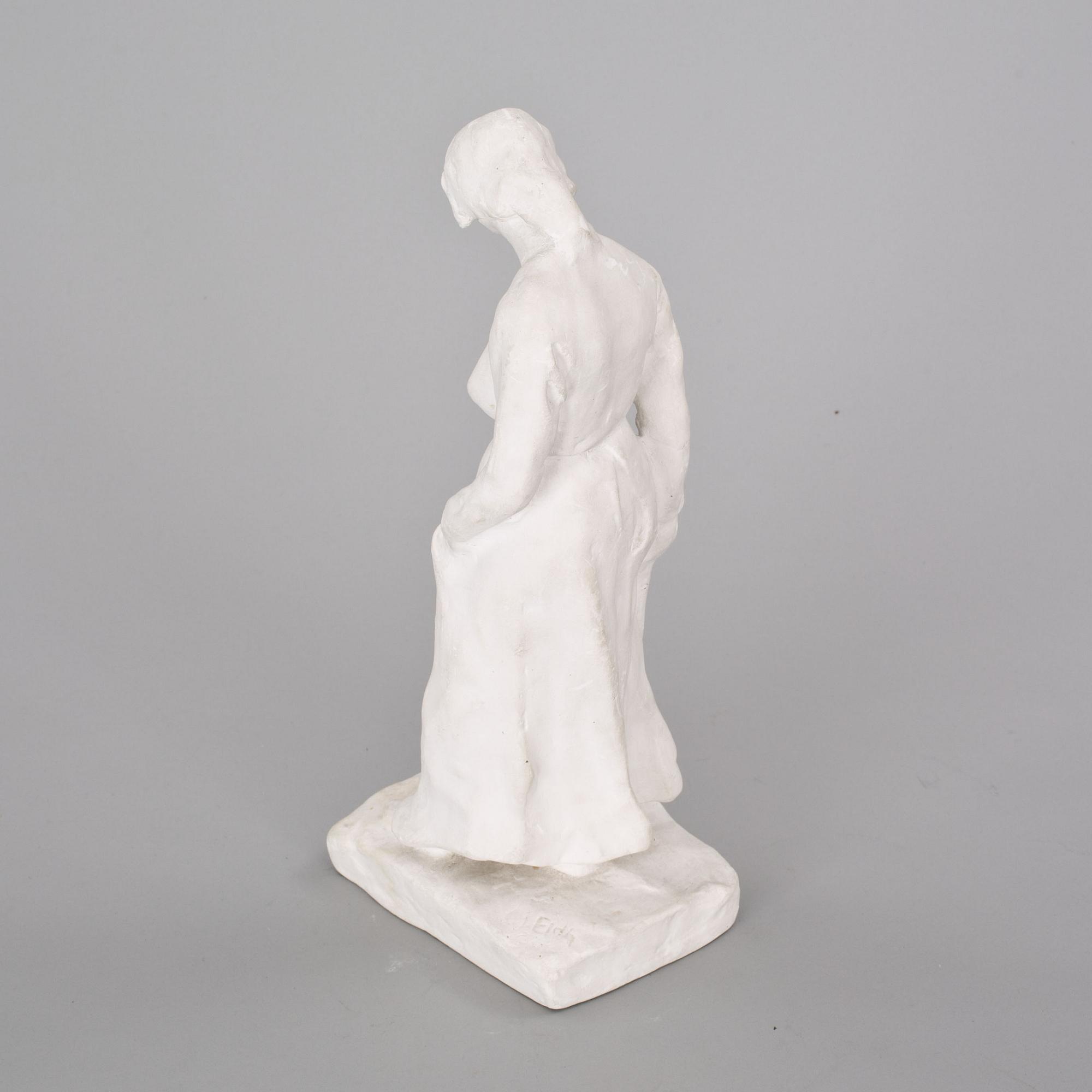 CARL ELDH, skulptur, gips, signerad.