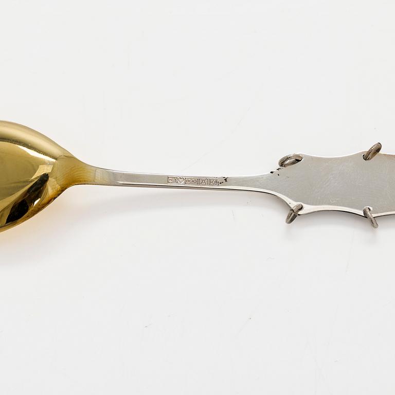 A 17-piece set of silver cutlery, Tornio and Turku, 1993 and 1984.