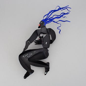 TIMO SOLIN, sculpture/relief painted matal, signed and dated -11.
