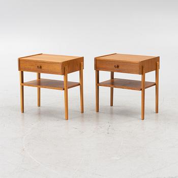 Bedside tables, a pair, 1950s.