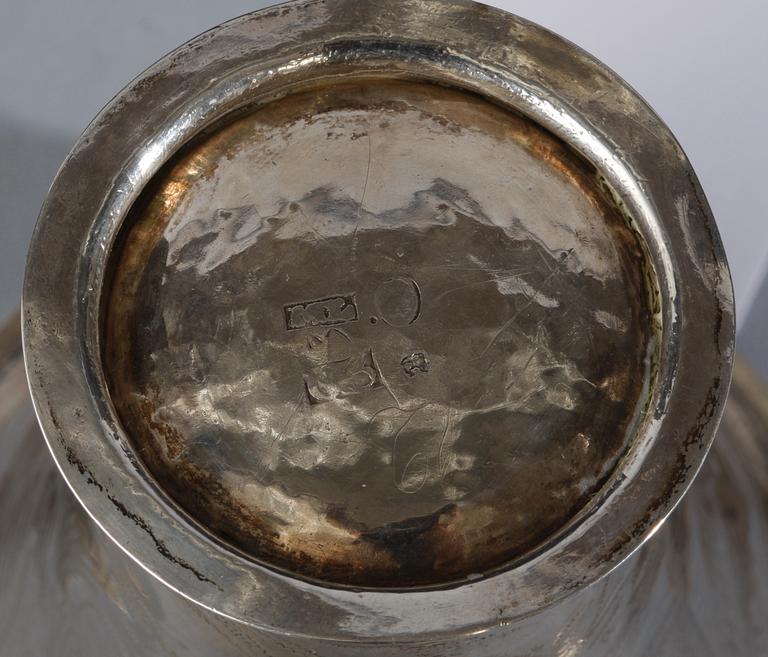 BÄGARE, 2 st, silver, bla Magnus Ljungqvist, Kristianstad 1809.