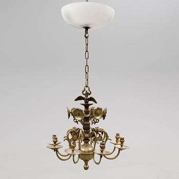 AMPEL, mässing, barock, 1700-tal. Höjd 48 cm.