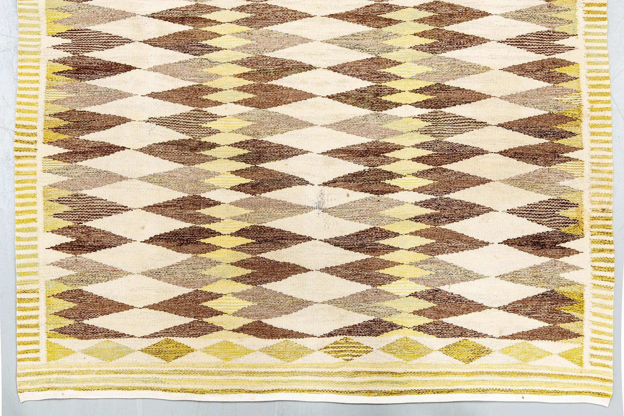 Ingrid Dessau, tillskriven matta "Mexico", sannolikt för Kristianstads Läns Hemslöjd.