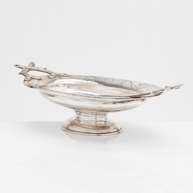 A 19th-century footed silver bowl, Copenhagen 1874. Unidentified master. Assay master's mark Simon Groth.