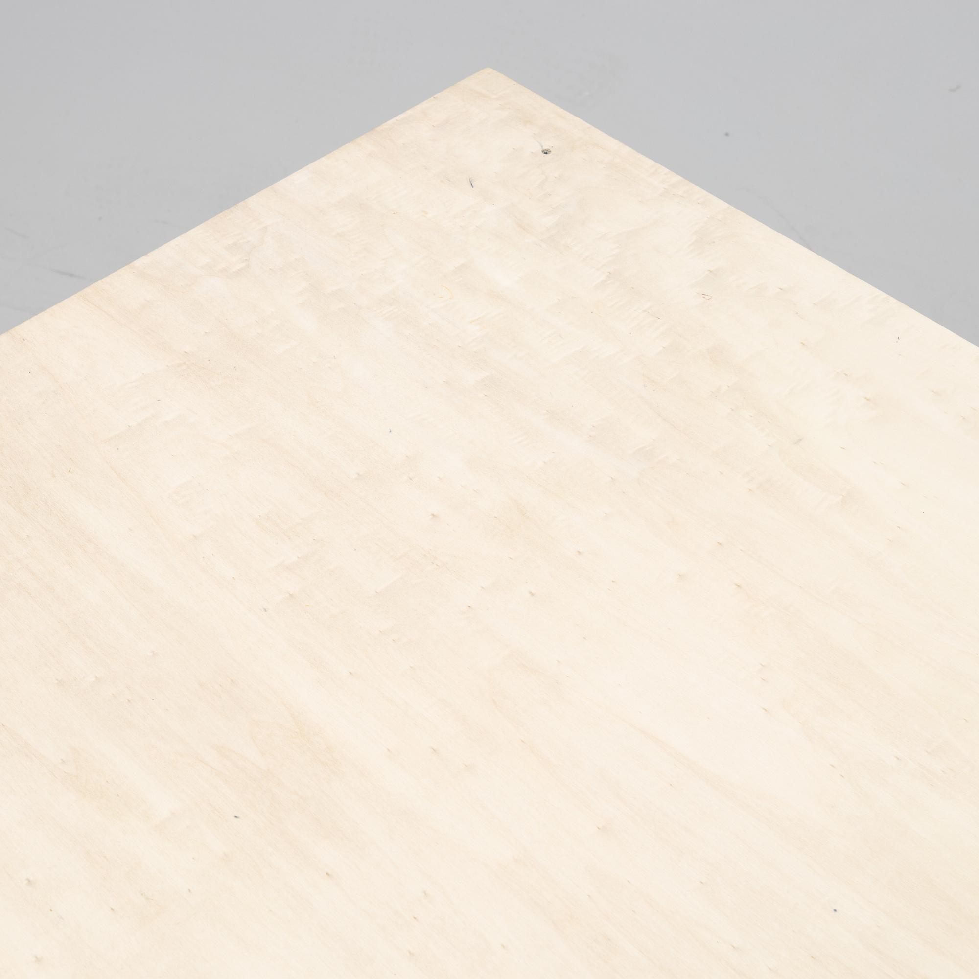 Enzo Mari, after, a wooden drawing table, made by, master carpenter in Sweden 2019.