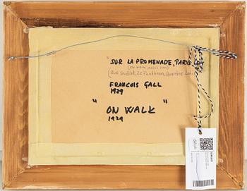 Francois Gall, oil on paper-panel, signed and dated -29.