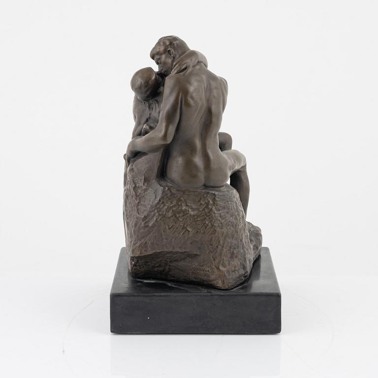 Auguste Rodin, efter. Skulptur, bemålad konstmassa, 1900-talet.