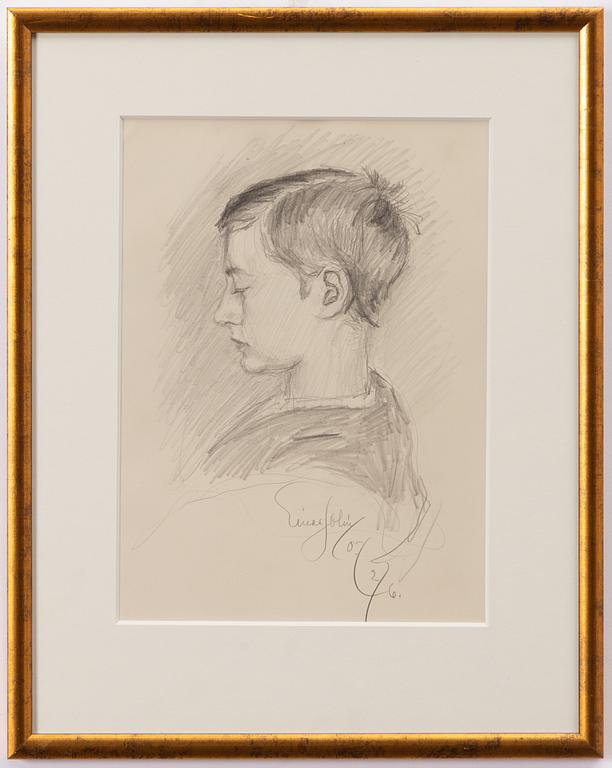 Einar Jolin, Pojke i profil.