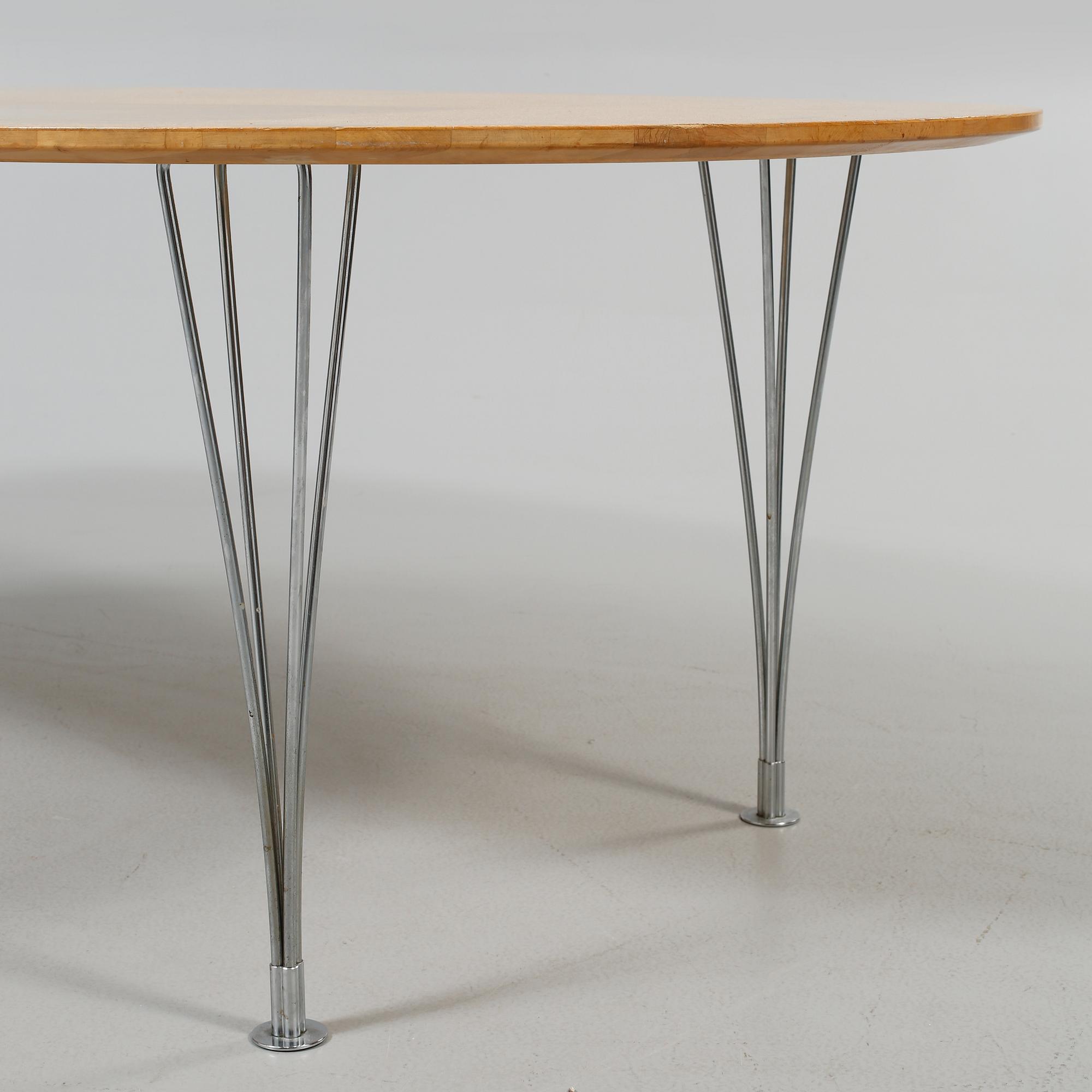 MATBORD, "Superellips", Bruno Mathsson och Piet Hein, Bruno Mathsson International, Värnamo, 1900-talets andra hälft.