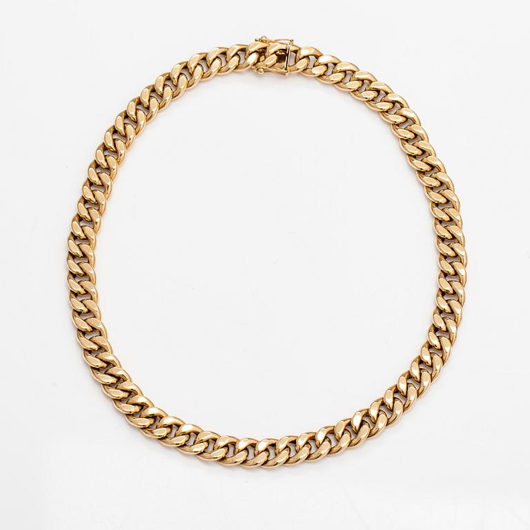 A 14K gold necklace. Kari Rosti, Helsinki 2000.