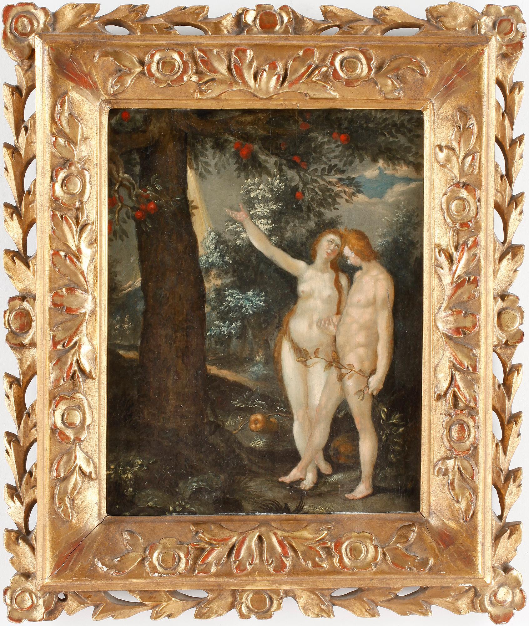 HENDRICK GOLTZIUS, Hans efterföljd. Olja på pannå, ej signerad.