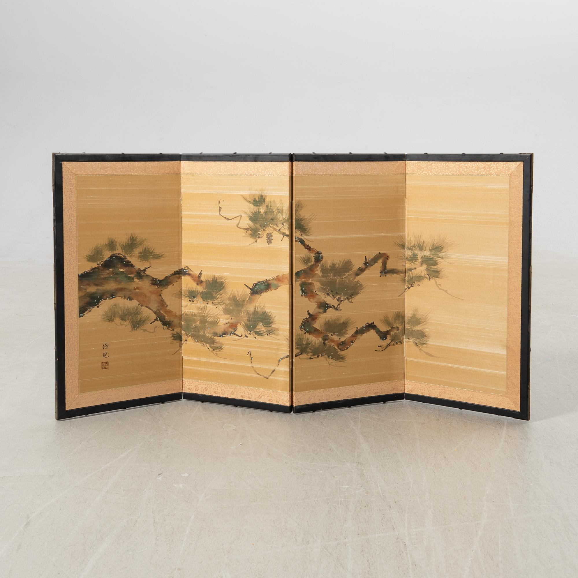Folding screen Japan 20th century.