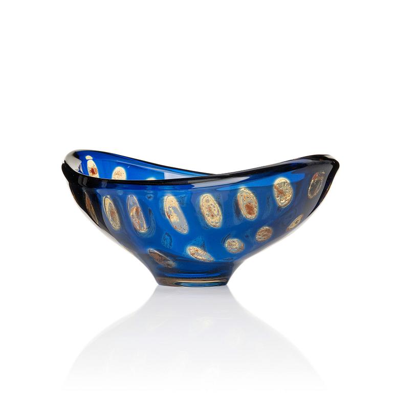 Sven Palmqvist, a "Ravenna" glass bowl, Orrefors 1963, nr 2209.