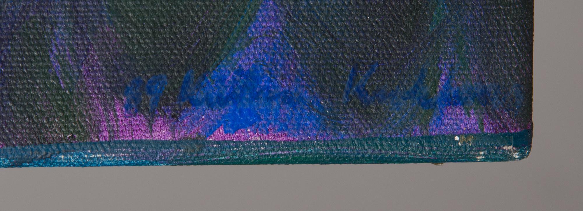 Kristian Krokfors, acrylic on canvas, signed and dated -89.