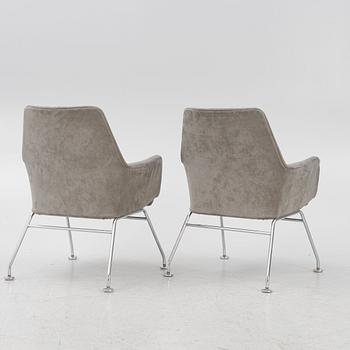 Bruno Mathsson, armchairs, a pair, "Mirja", Dux, second half of the 20th century.