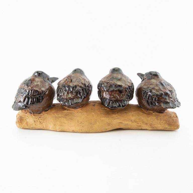 Gunnar Hansson, skulptur  Fåglar på gren.