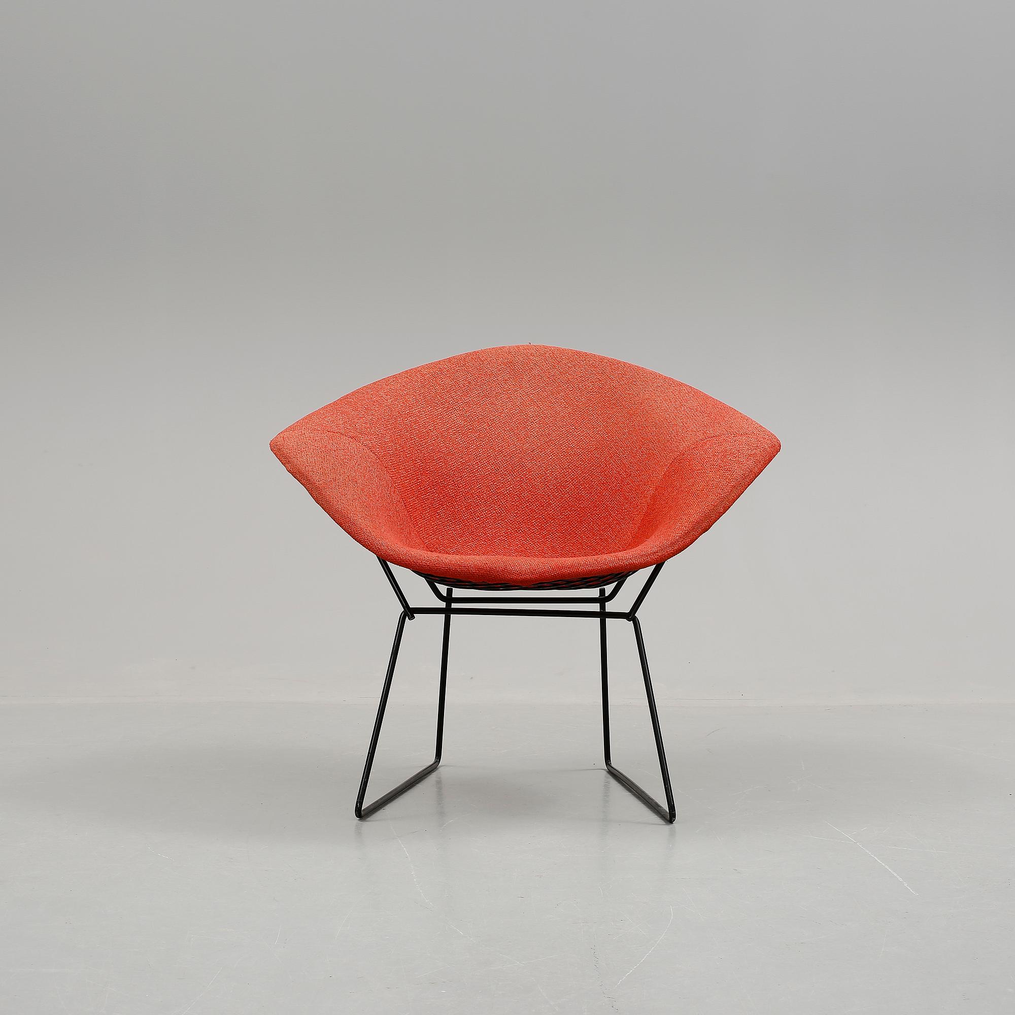STOL, "Diamond chair", Harry Bertoia, 1900-talets andra hälft.