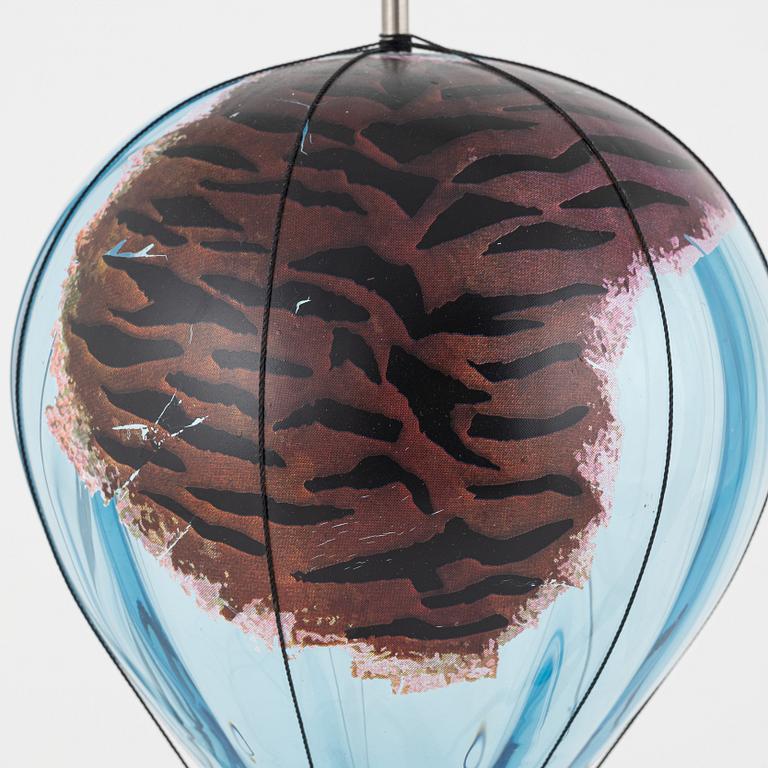 Kjell Engman, skulptur, glas, "Luftballong", signerad och numrerad 20/60.