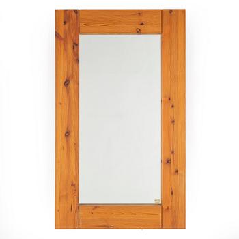 A 1960s-70s swedish pine mirror.